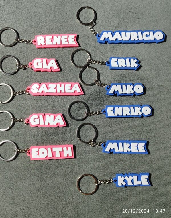 3D Printed Keychain Name - Image 6